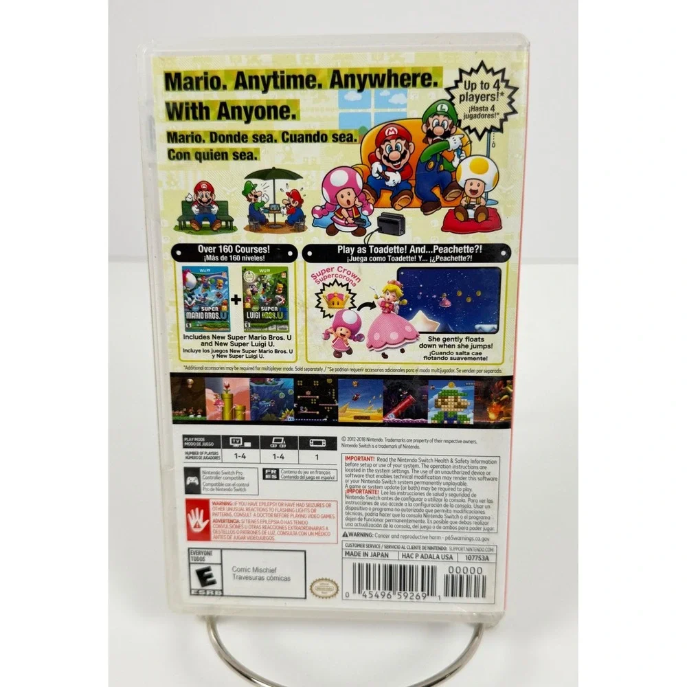 New Super Mario Bros U Deluxe Nitendo Switch Game Tested